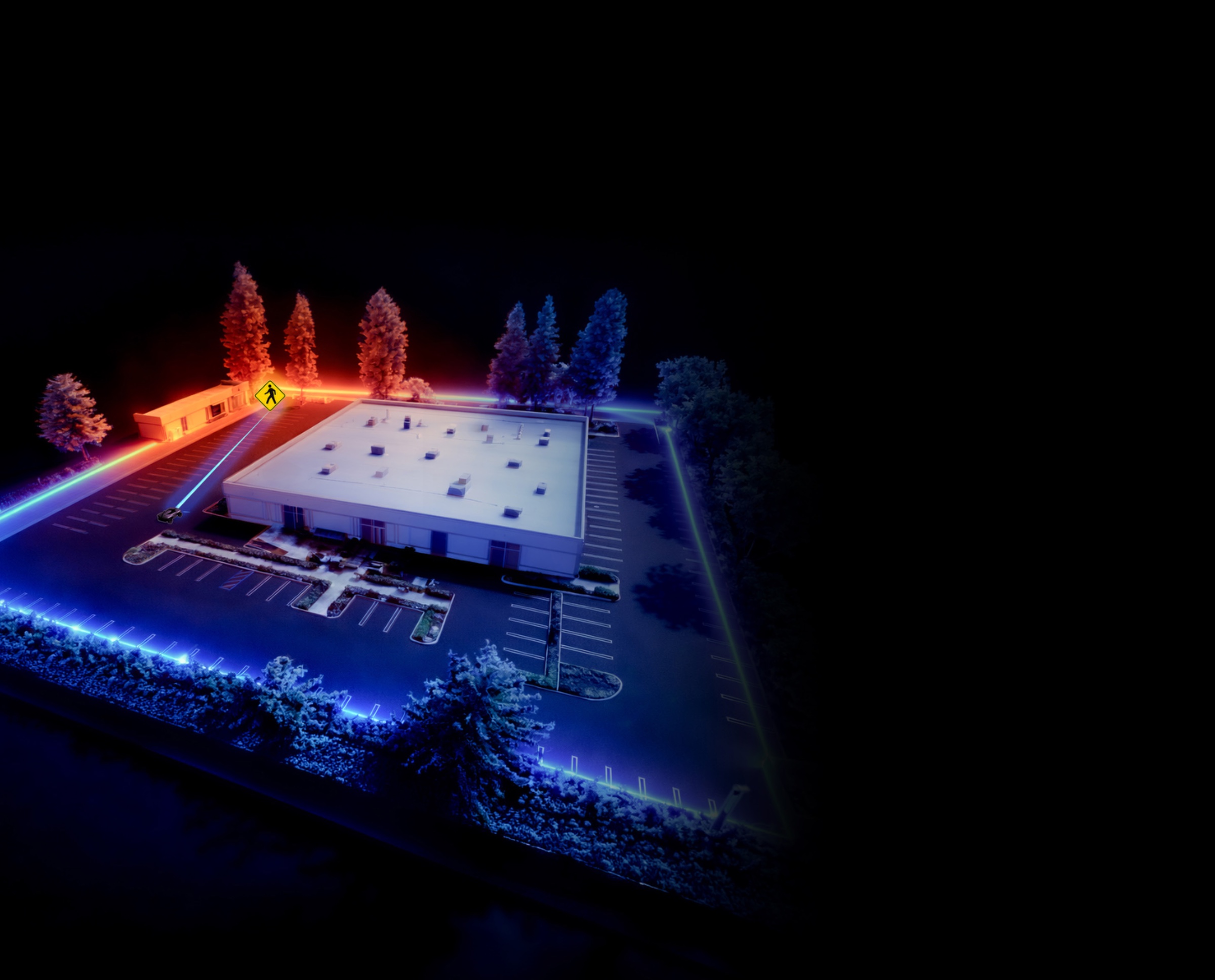 Knightscope Signals digital twin — live 3D site view